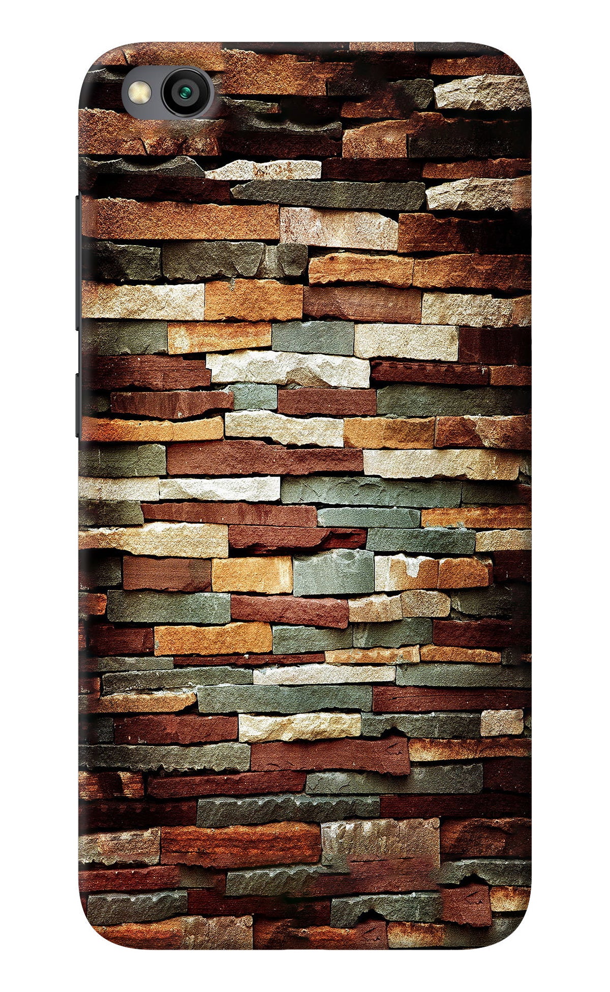 Bricks Pattern Redmi Go Back Cover