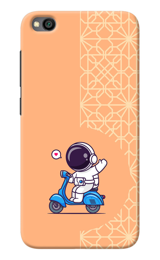 Cute Astronaut Riding Redmi Go Back Cover