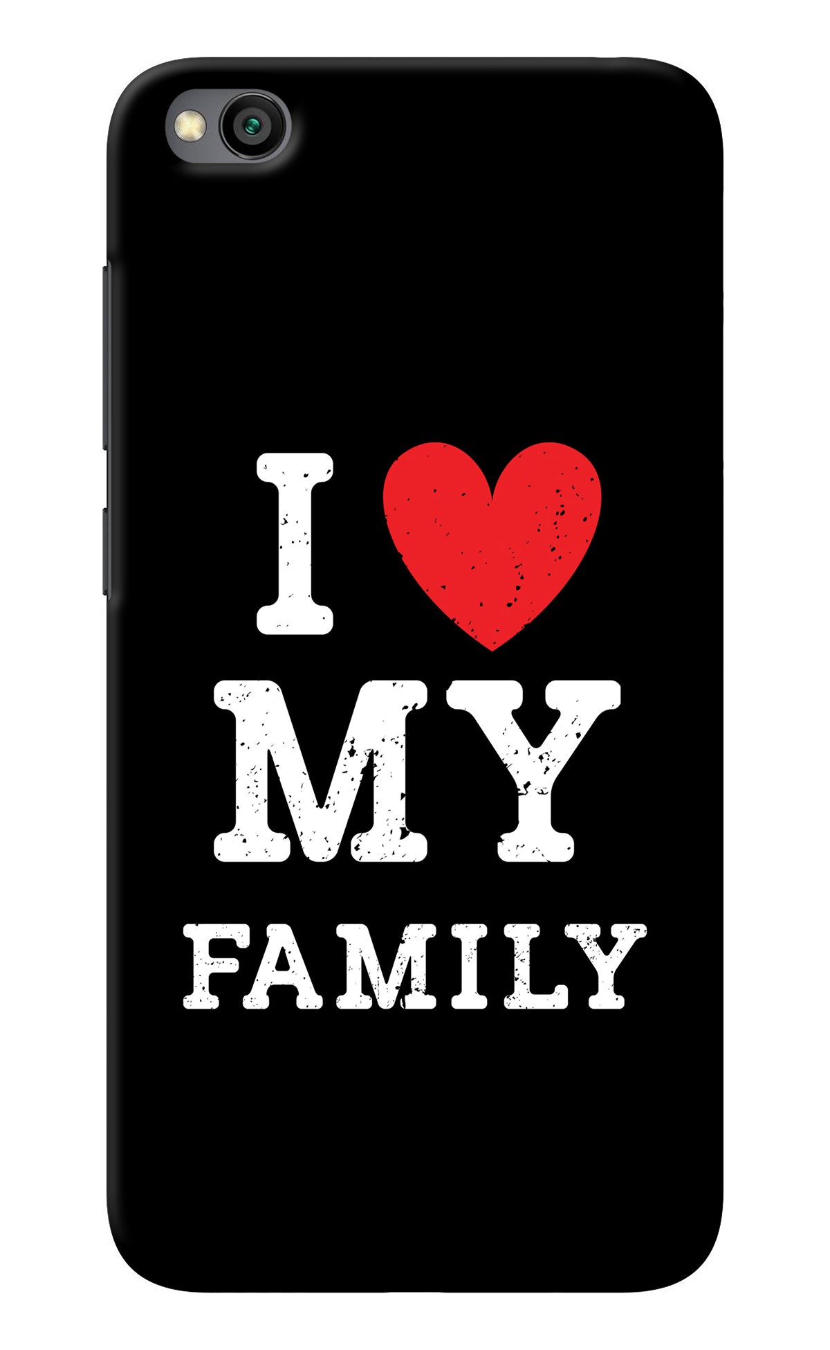 I Love My Family Redmi Go Back Cover