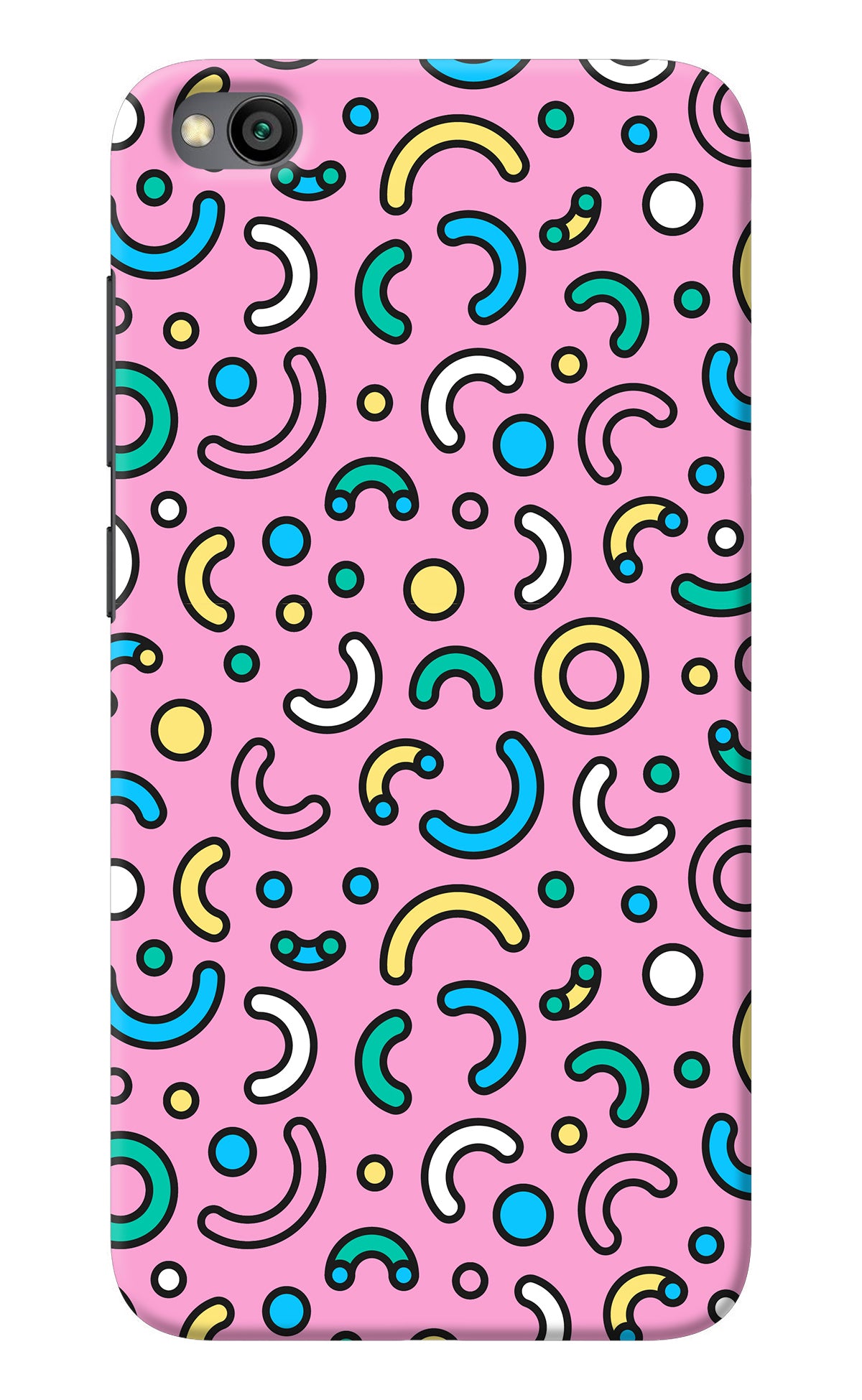 Memphis Design Redmi Go Back Cover