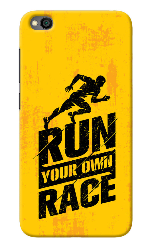 Run Your Own Race Redmi Go Back Cover