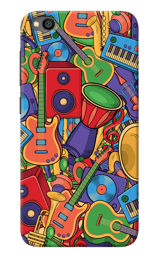 Music Instrument Doodle Redmi Go Back Cover