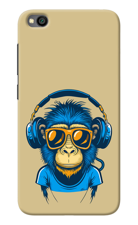 Monkey Headphone Redmi Go Back Cover