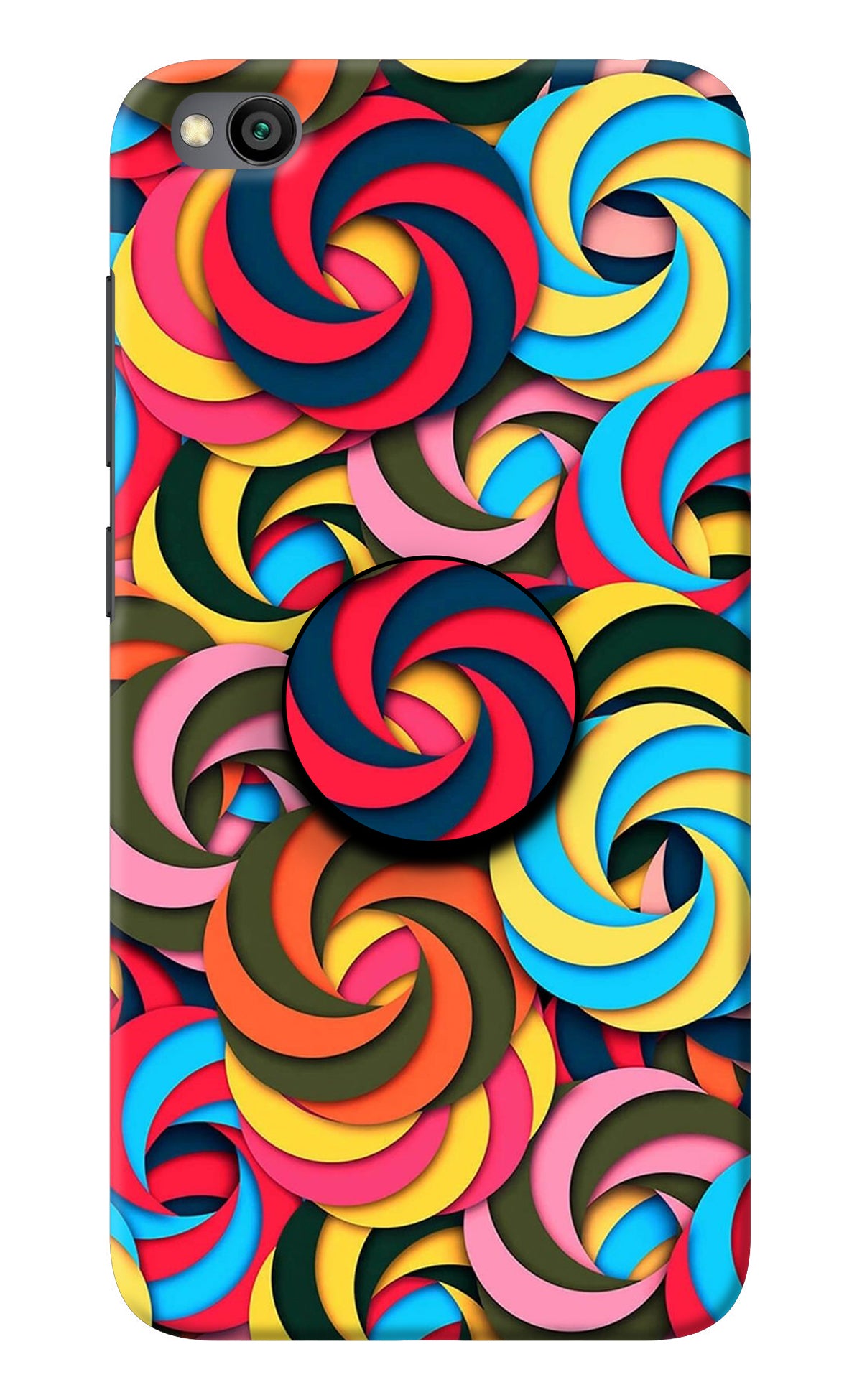 Spiral Pattern Redmi Go Pop Case