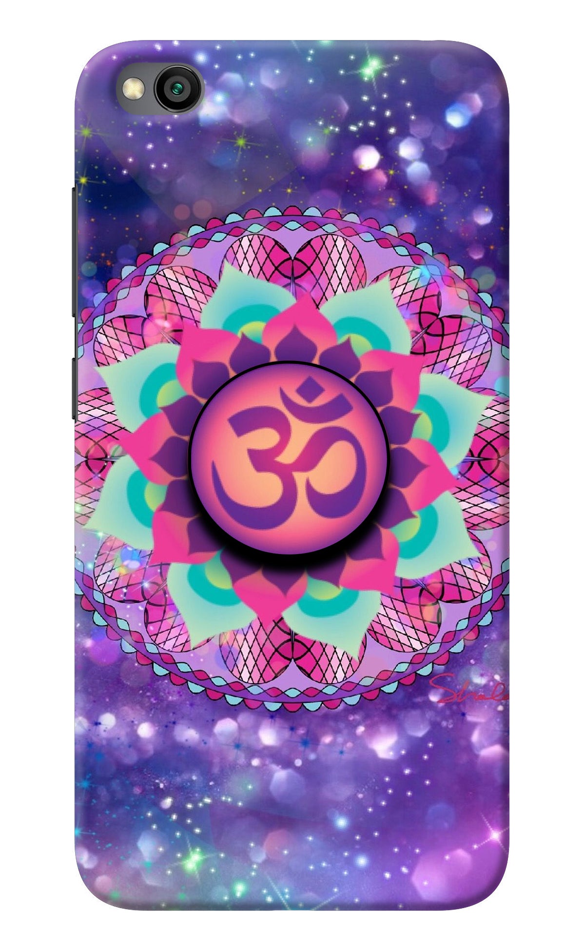 Om Purple Redmi Go Pop Case