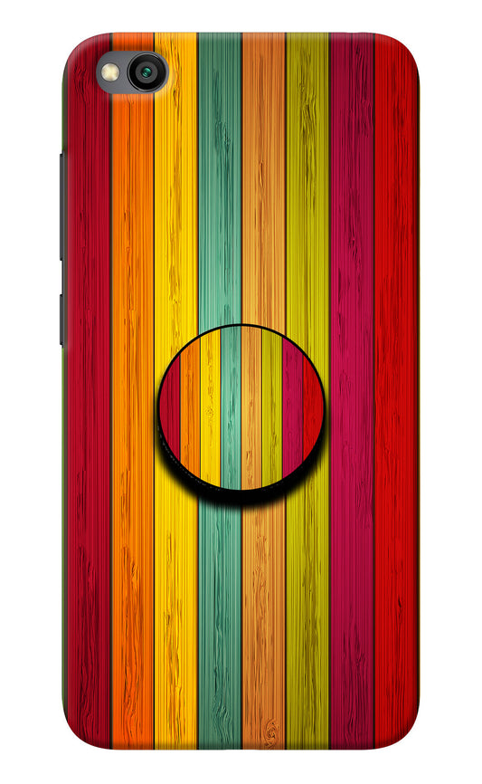 Multicolor Wooden Redmi Go Pop Case