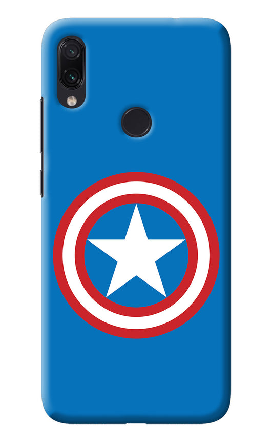 Captain America Logo Redmi Note 7S Back Cover
