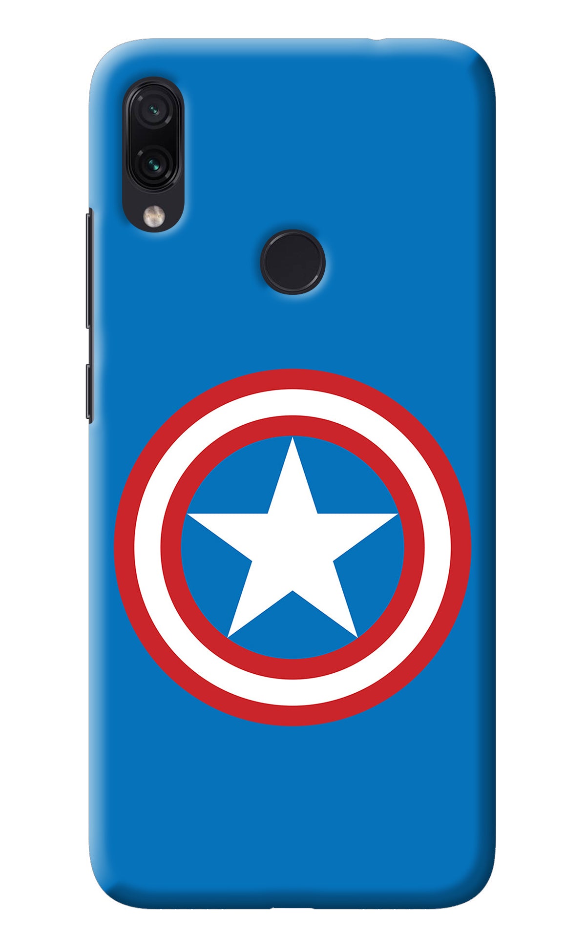 Captain America Logo Redmi Note 7S Back Cover