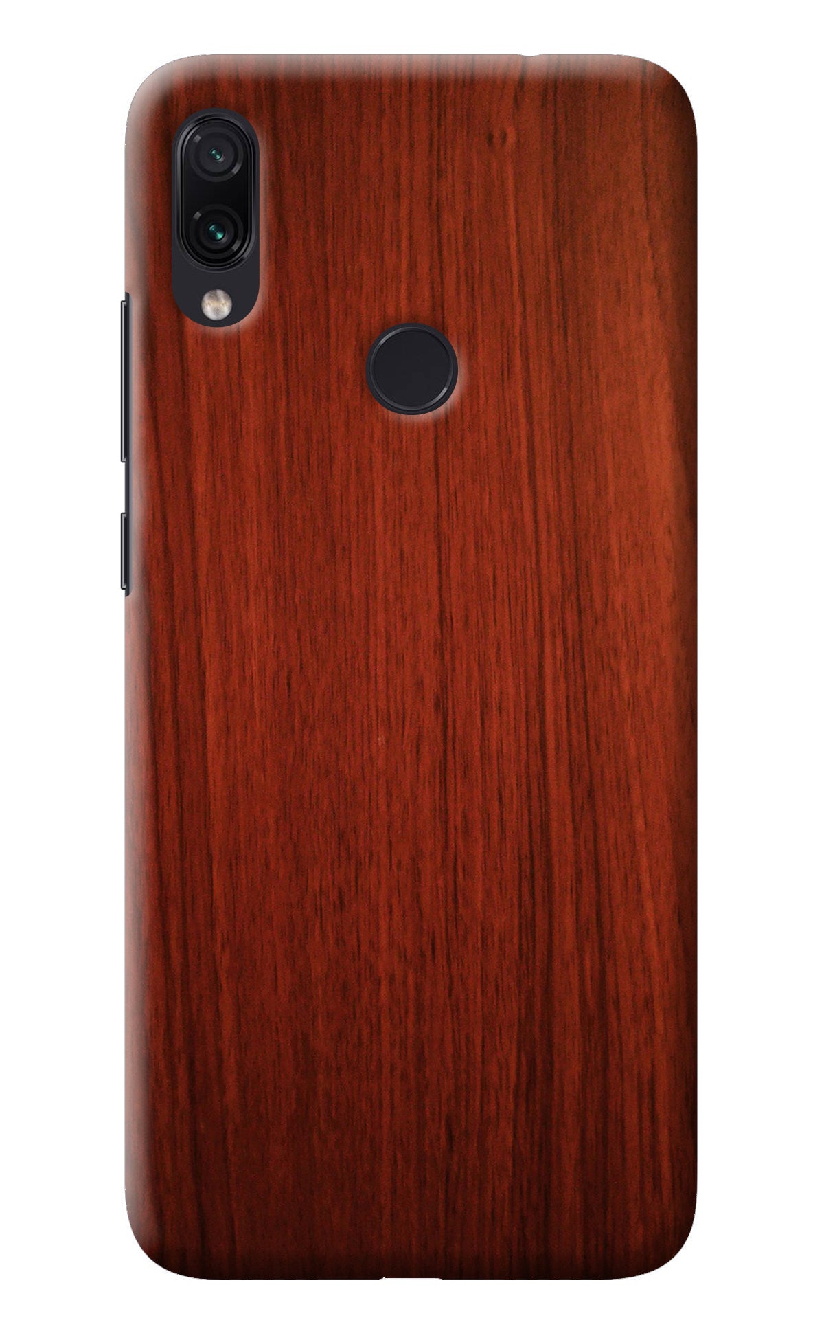 Wooden Plain Pattern Redmi Note 7S Back Cover