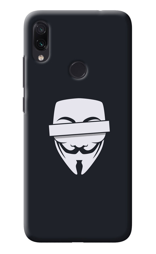 Anonymous Face Redmi Note 7S Back Cover