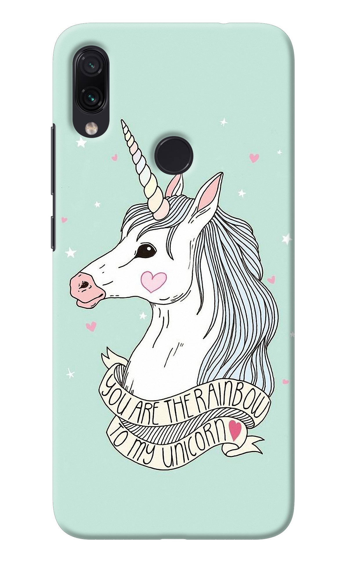 Unicorn Wallpaper Redmi Note 7S Back Cover