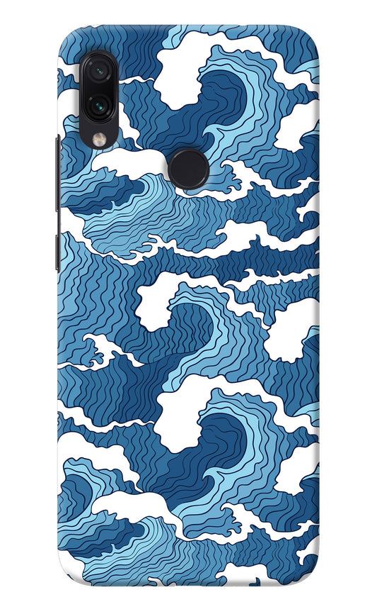Blue Waves Redmi Note 7S Back Cover