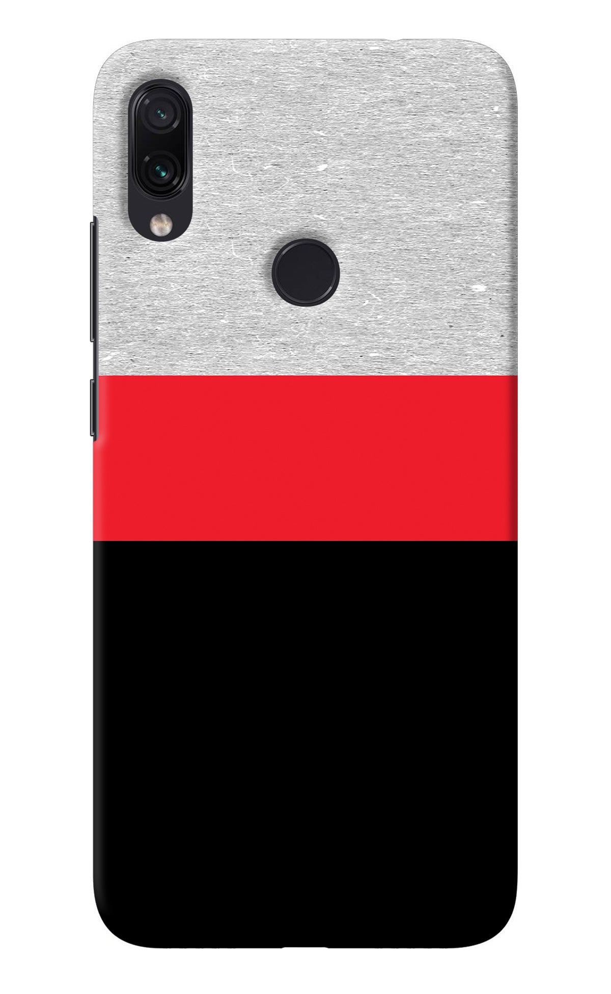 Tri Color Pattern Redmi Note 7S Back Cover