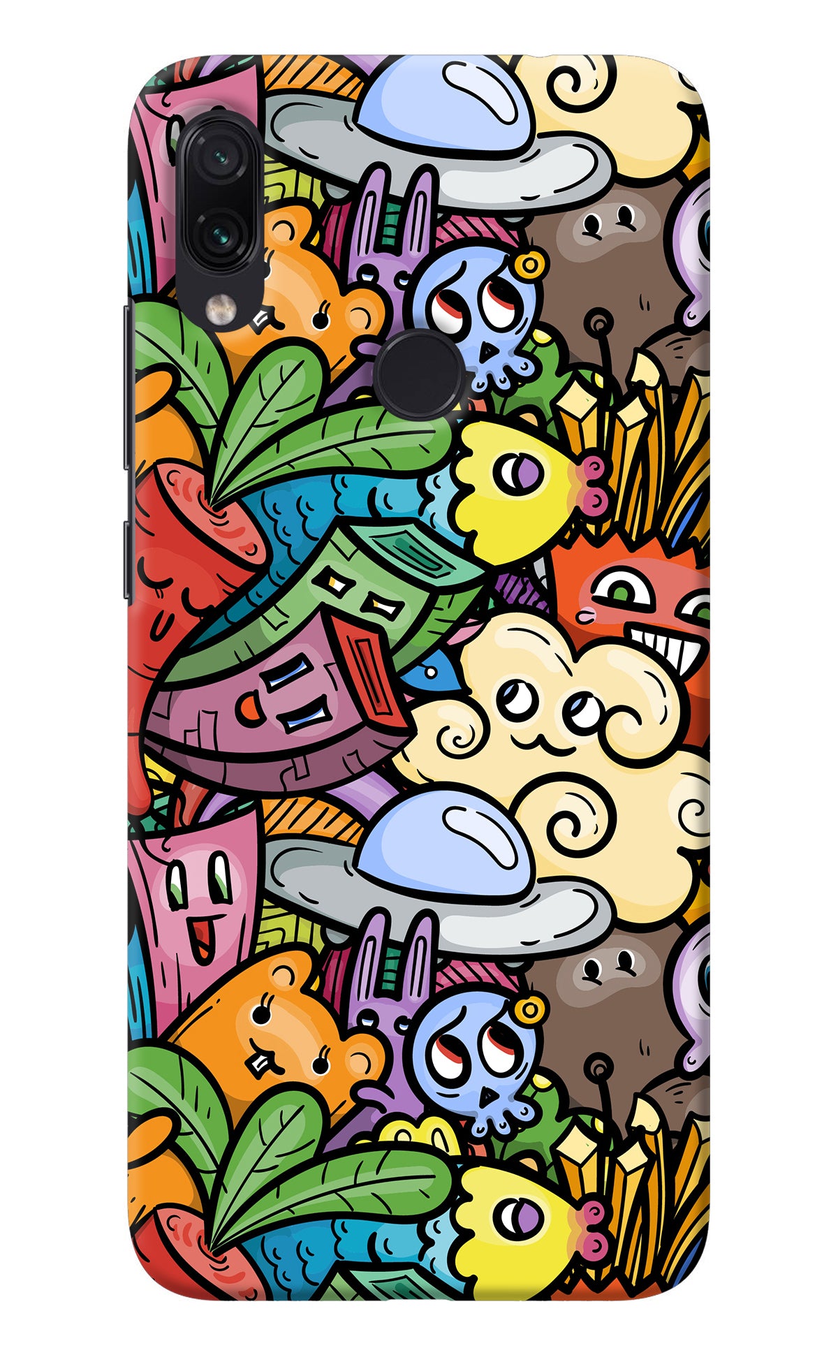 Veggie Doodle Redmi Note 7S Back Cover