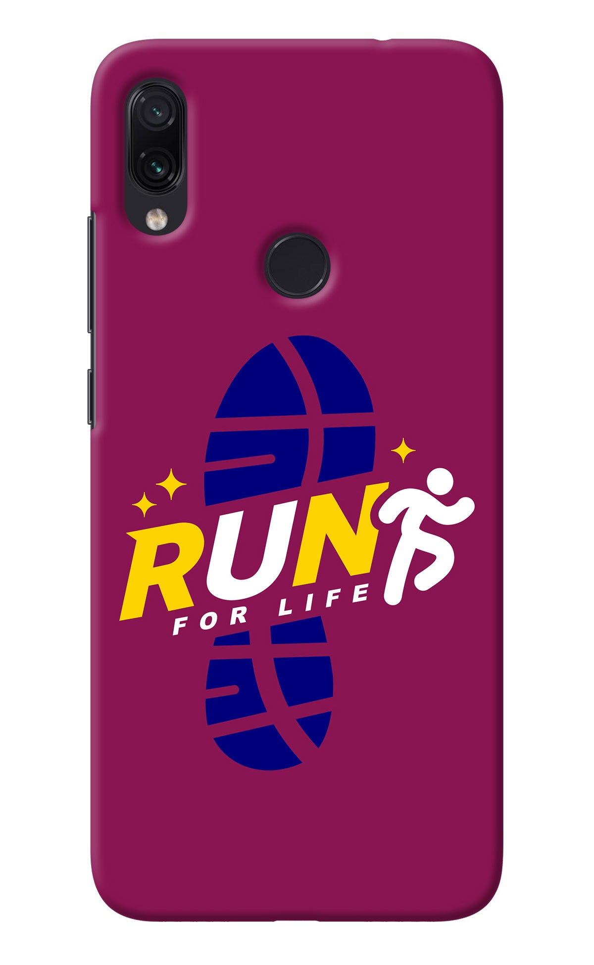 Run for Life Redmi Note 7S Back Cover
