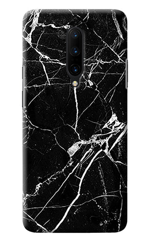 Black Marble Pattern Oneplus 7 Pro Back Cover