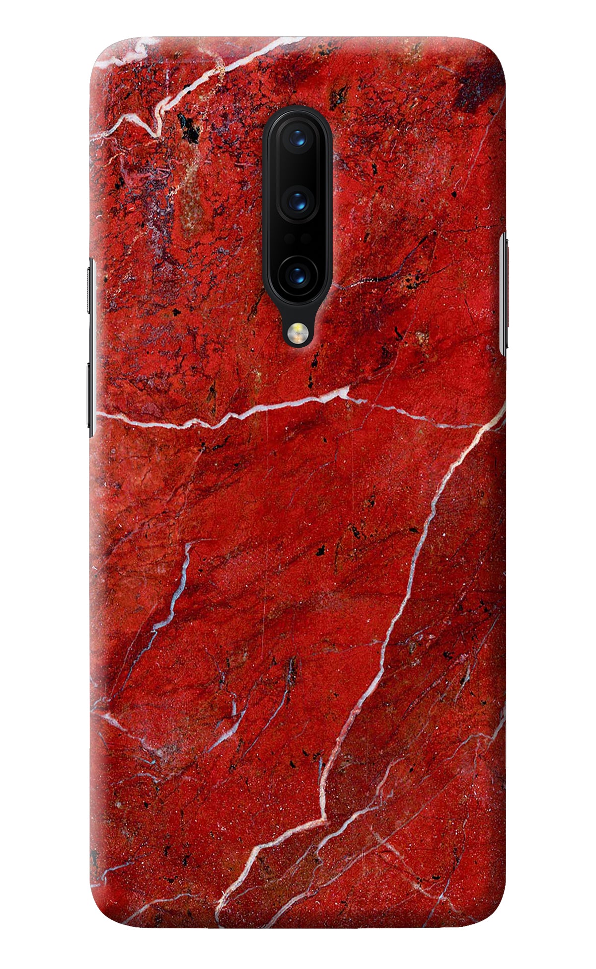 Red Marble Design Oneplus 7 Pro Back Cover