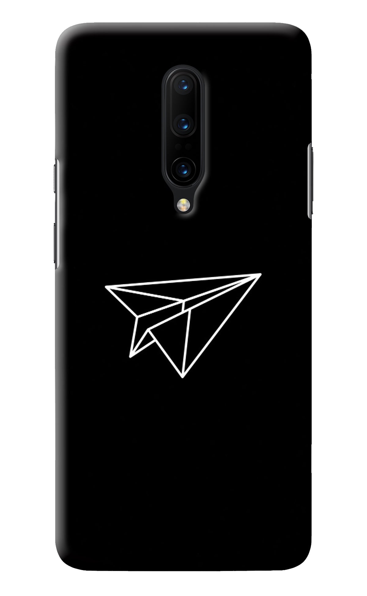 Paper Plane White Oneplus 7 Pro Back Cover