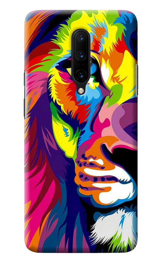 Lion Half Face Oneplus 7 Pro Back Cover