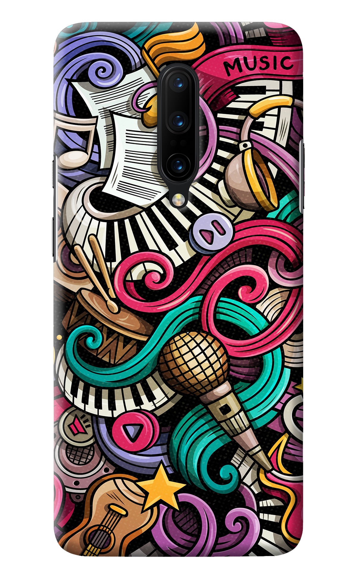 Music Abstract Oneplus 7 Pro Back Cover