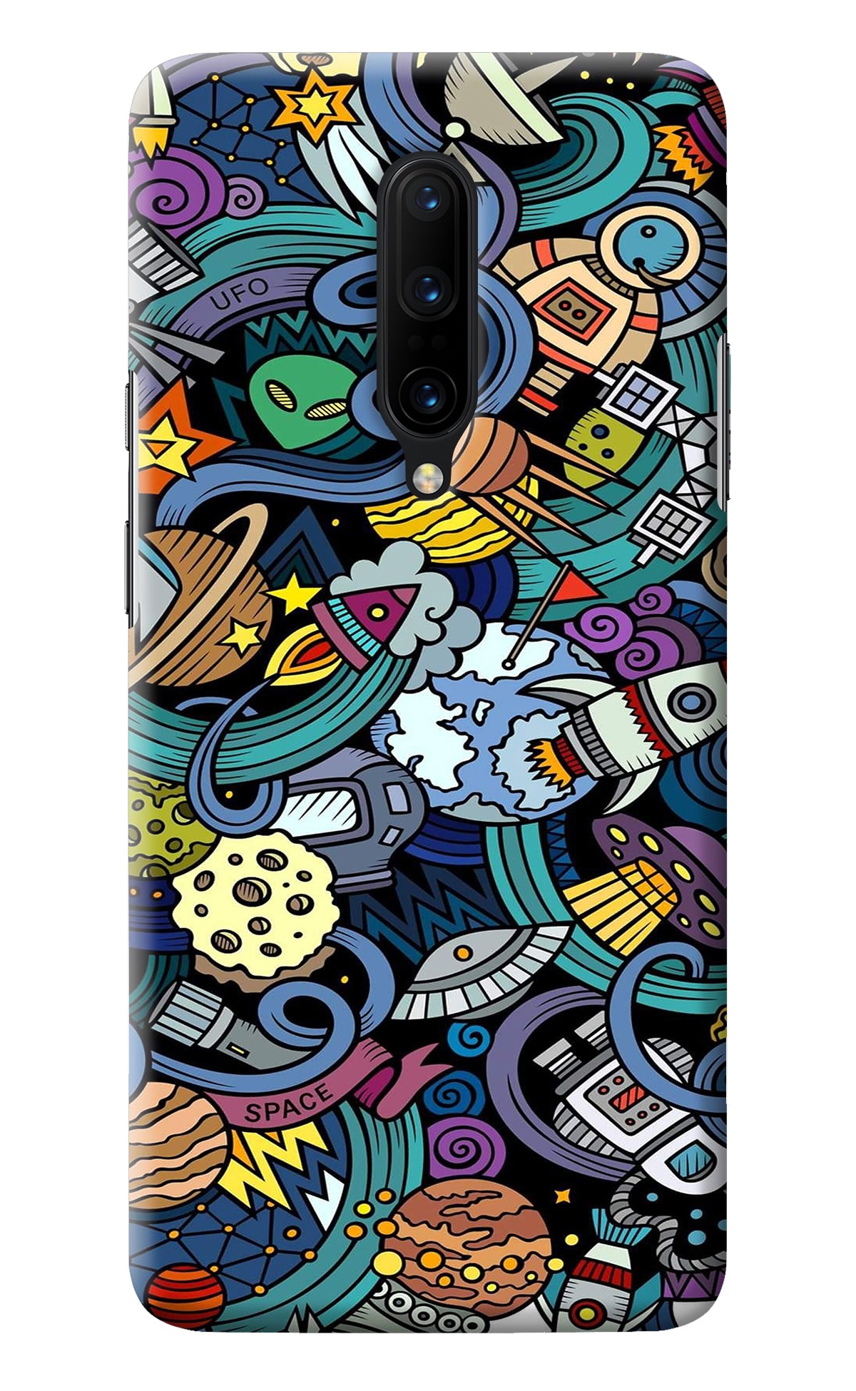 Space Abstract Oneplus 7 Pro Back Cover