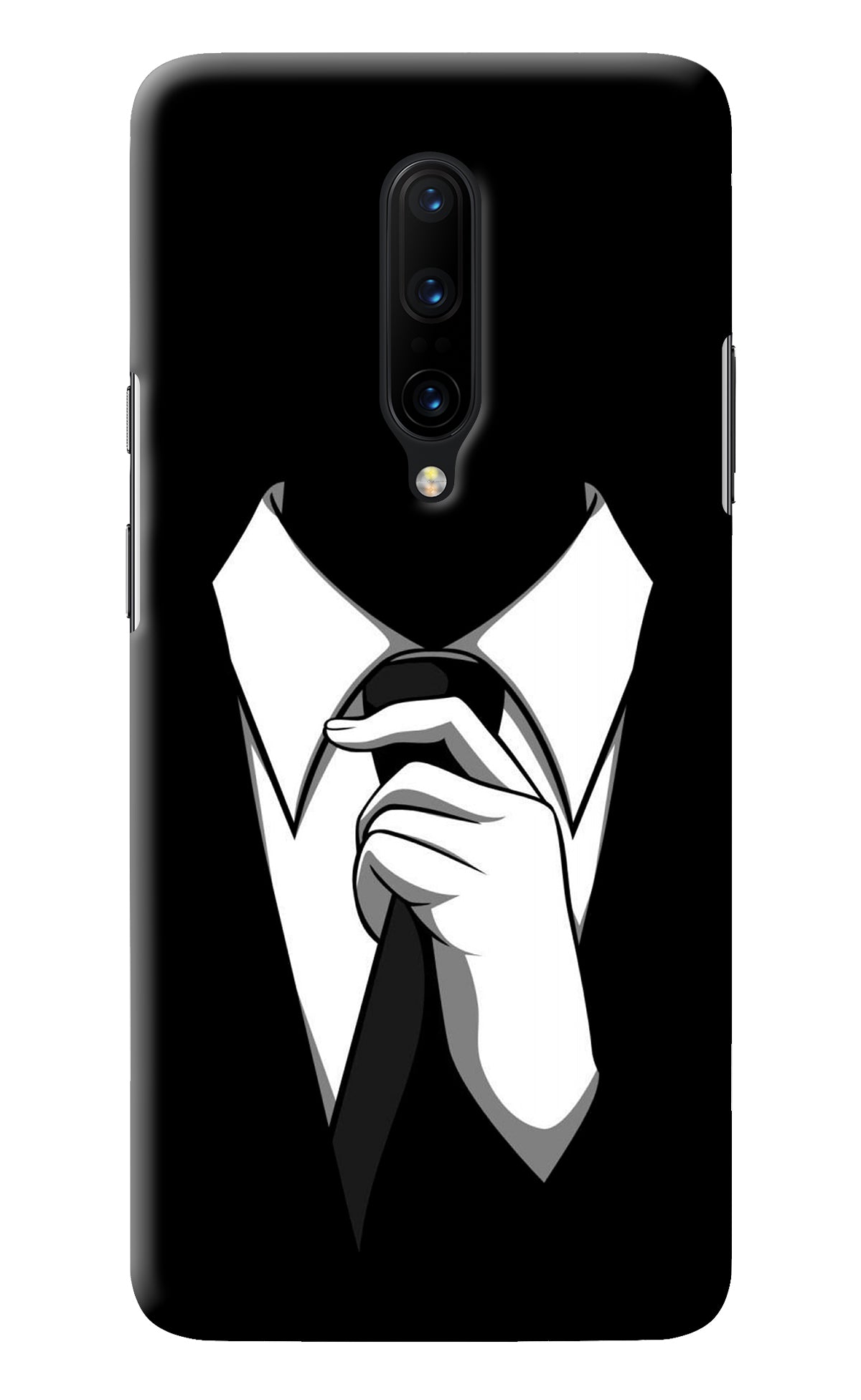 Black Tie Oneplus 7 Pro Back Cover