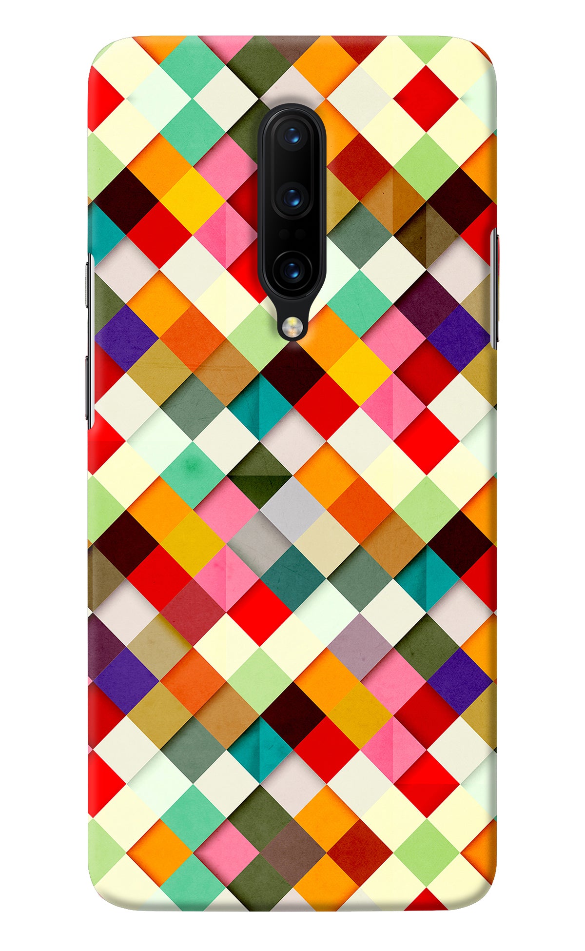 Geometric Abstract Colorful Oneplus 7 Pro Back Cover