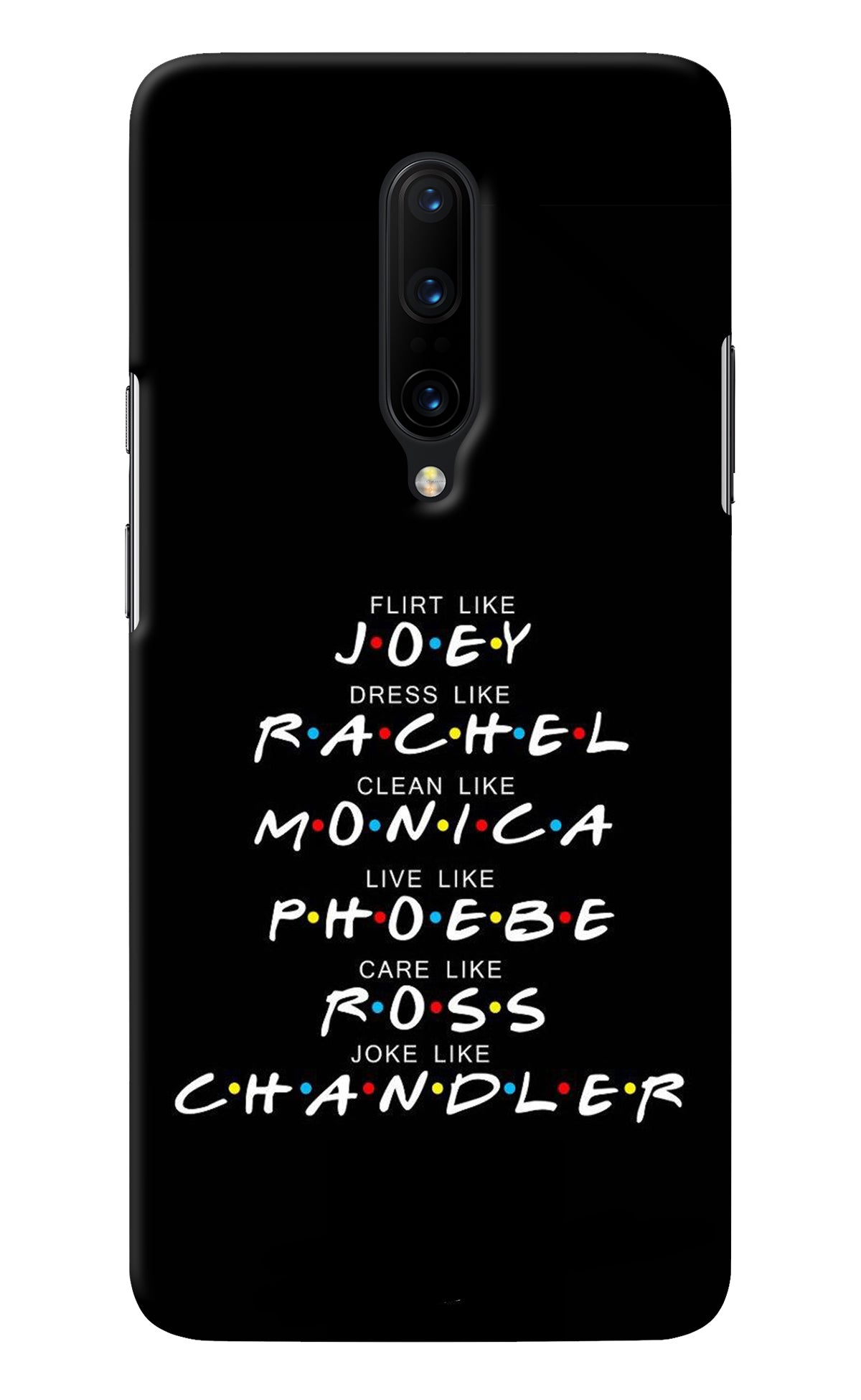 FRIENDS Character Oneplus 7 Pro Back Cover