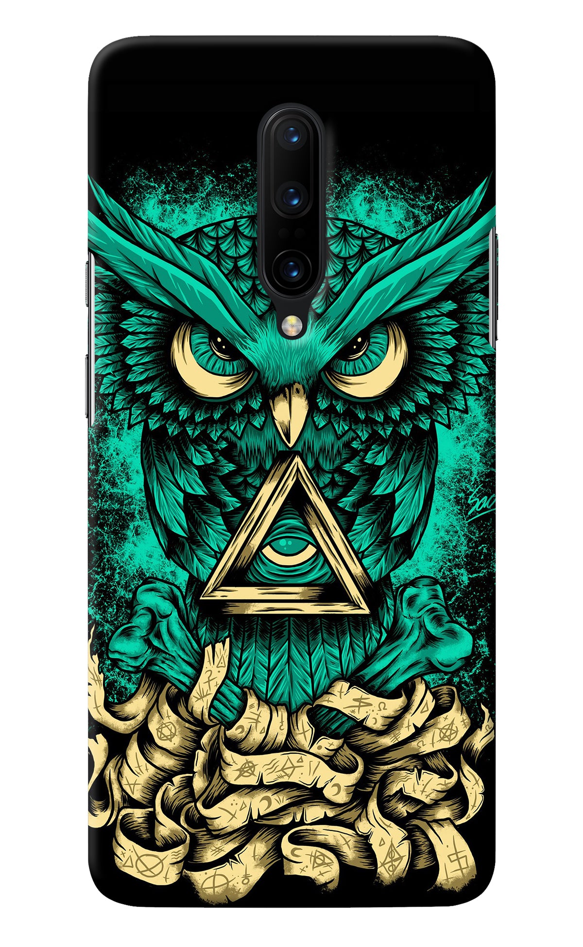 Green Owl Oneplus 7 Pro Back Cover