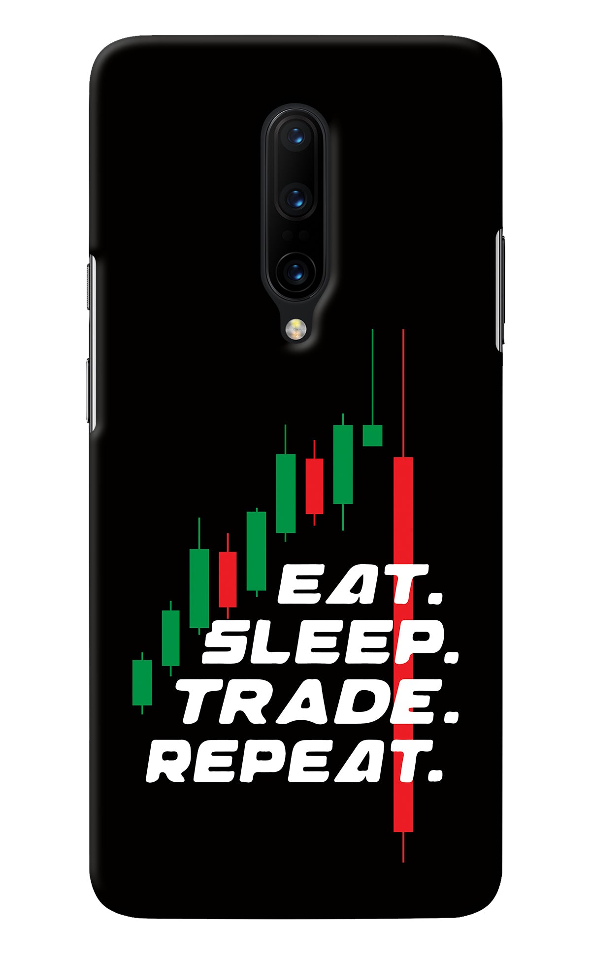 Eat Sleep Trade Repeat Oneplus 7 Pro Back Cover