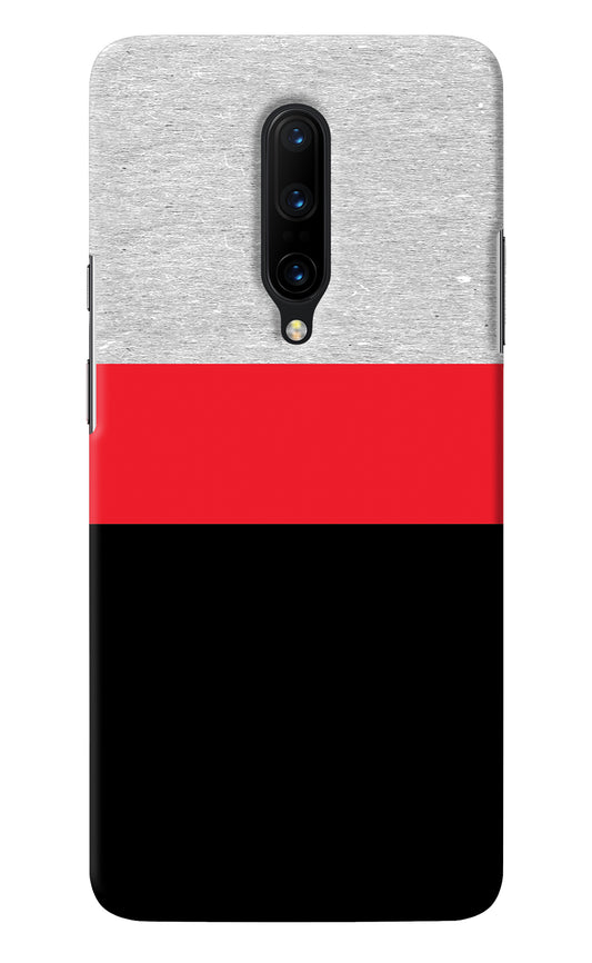 Tri Color Pattern Oneplus 7 Pro Back Cover