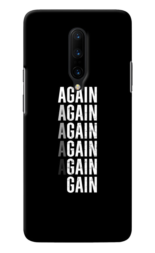 Again Again Gain Oneplus 7 Pro Back Cover