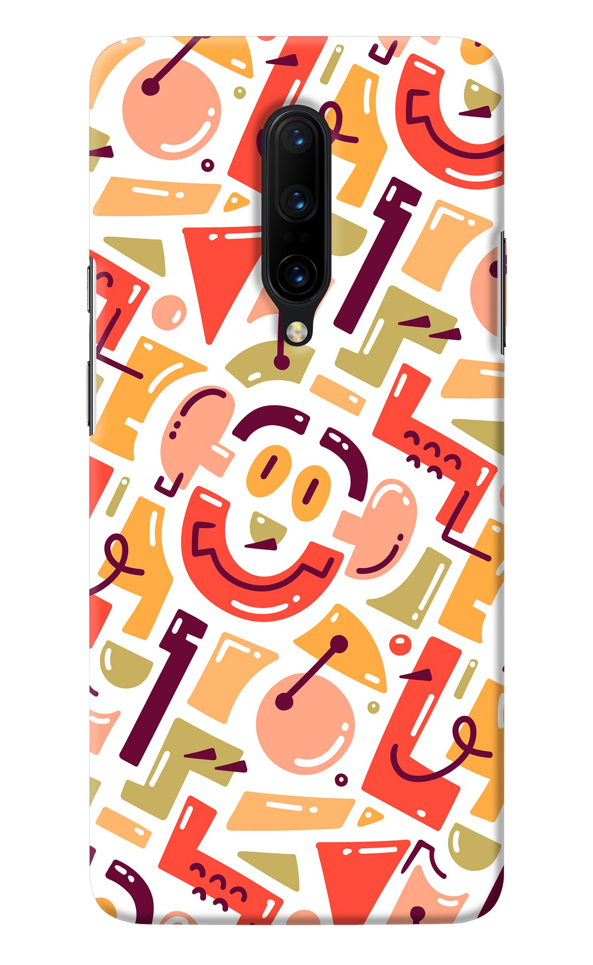 Doodle Pattern Oneplus 7 Pro Back Cover