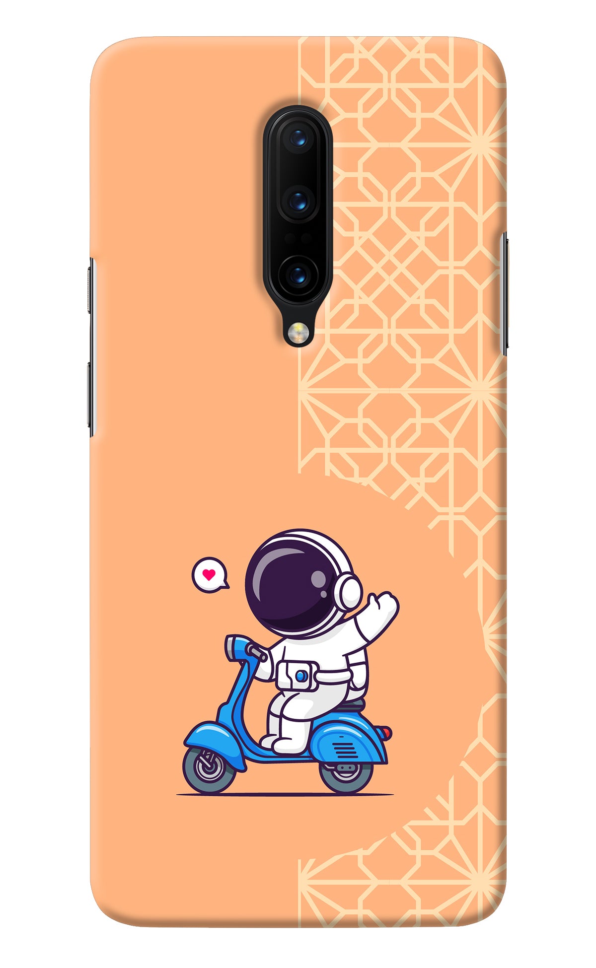 Cute Astronaut Riding Oneplus 7 Pro Back Cover