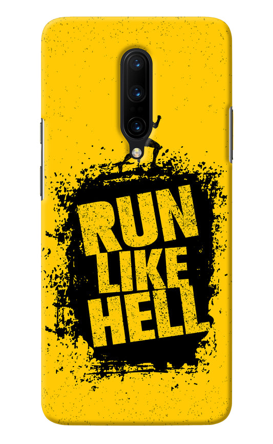 Run Like Hell Oneplus 7 Pro Back Cover