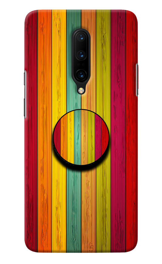 Multicolor Wooden Oneplus 7 Pro Pop Case