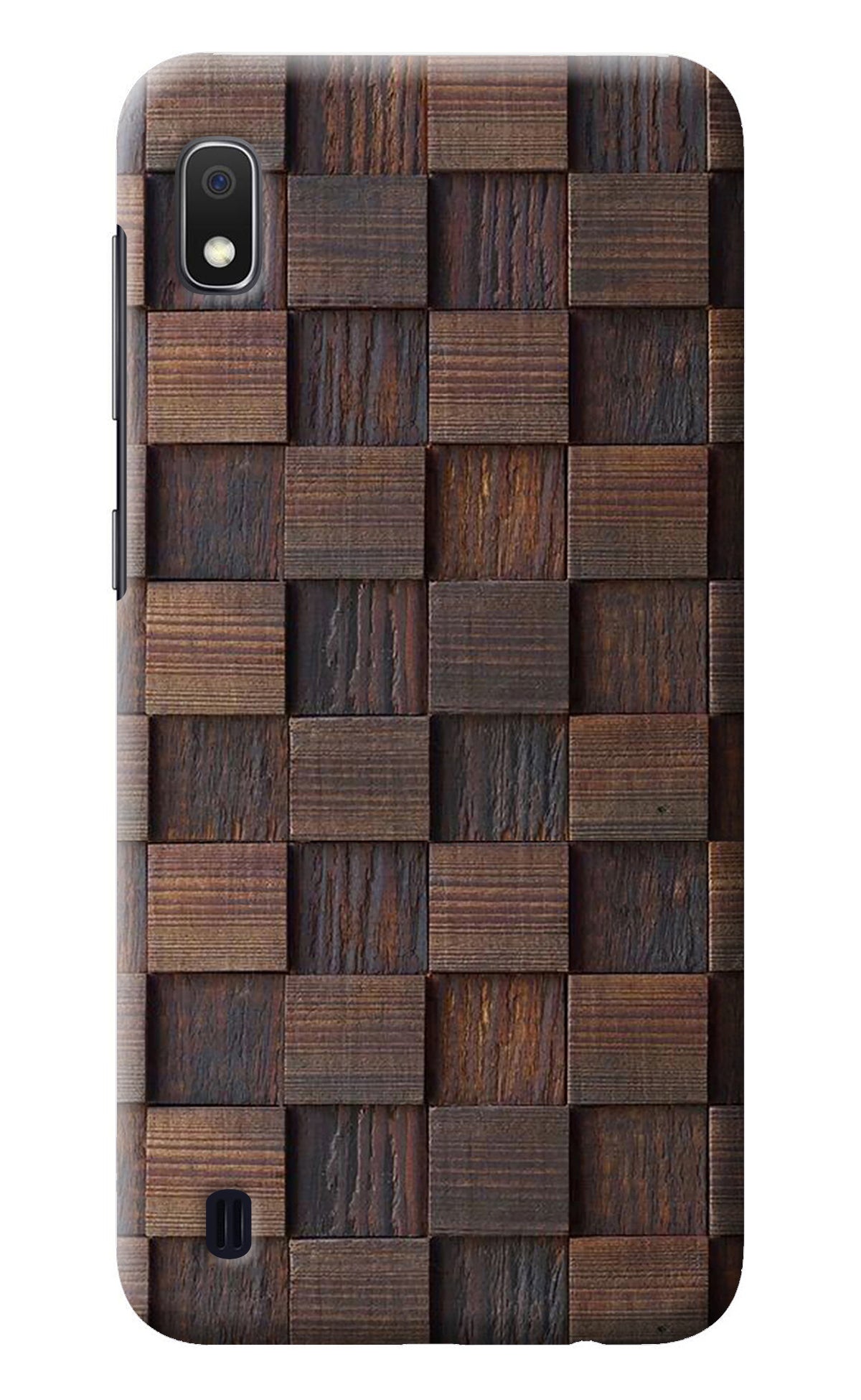 Wooden Cube Design Samsung A10 Back Cover