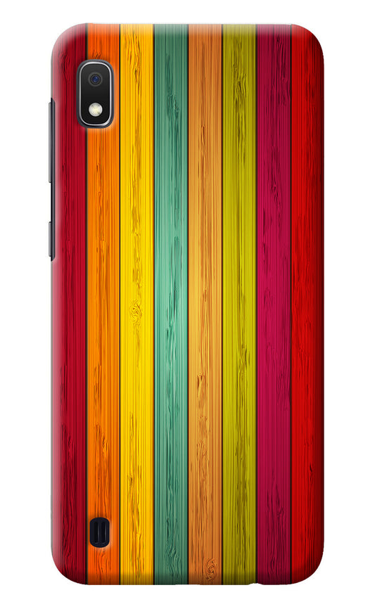 Multicolor Wooden Samsung A10 Back Cover