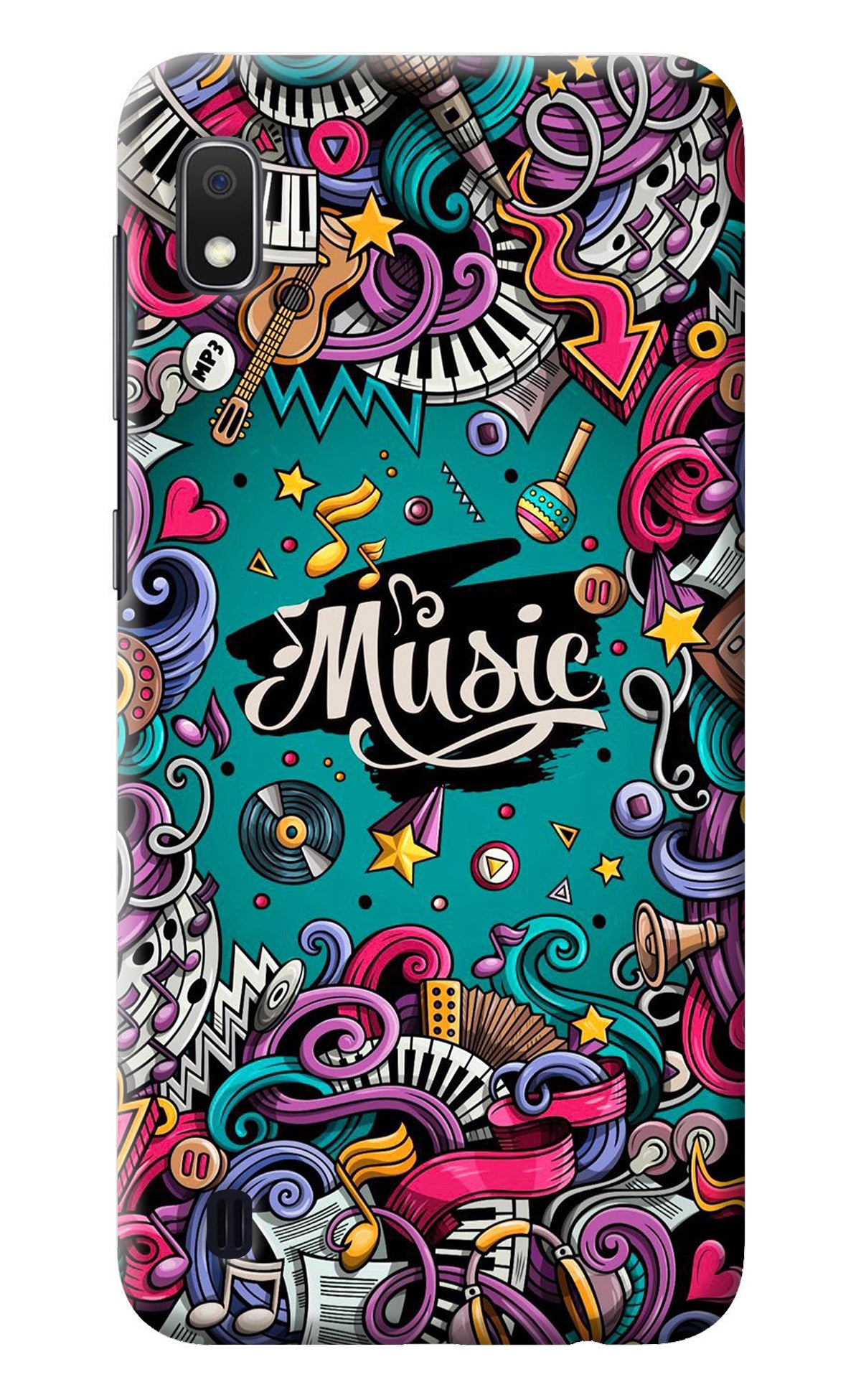 Music Graffiti Samsung A10 Back Cover