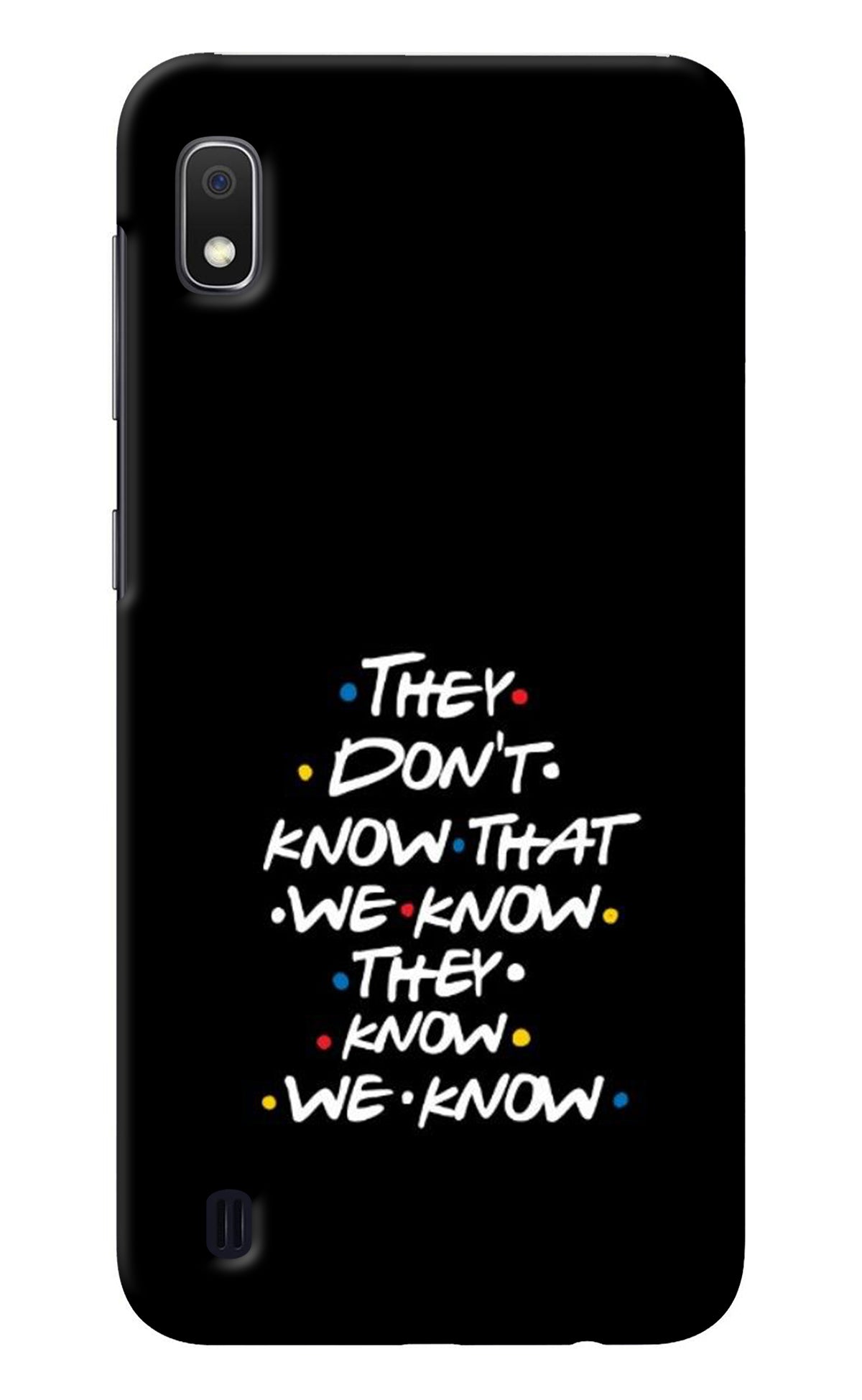 FRIENDS Dialogue Samsung A10 Back Cover