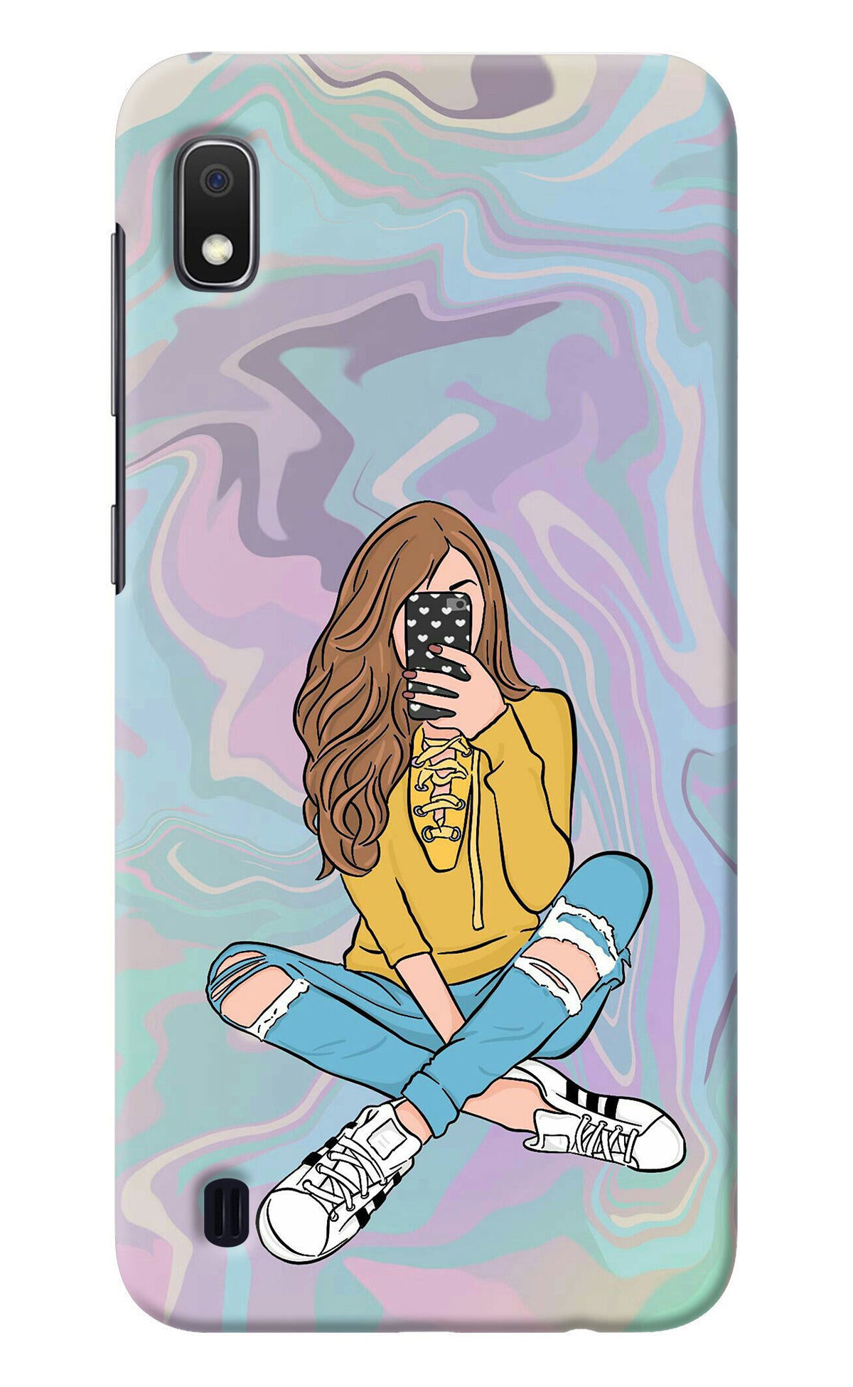 Selfie Girl Samsung A10 Back Cover