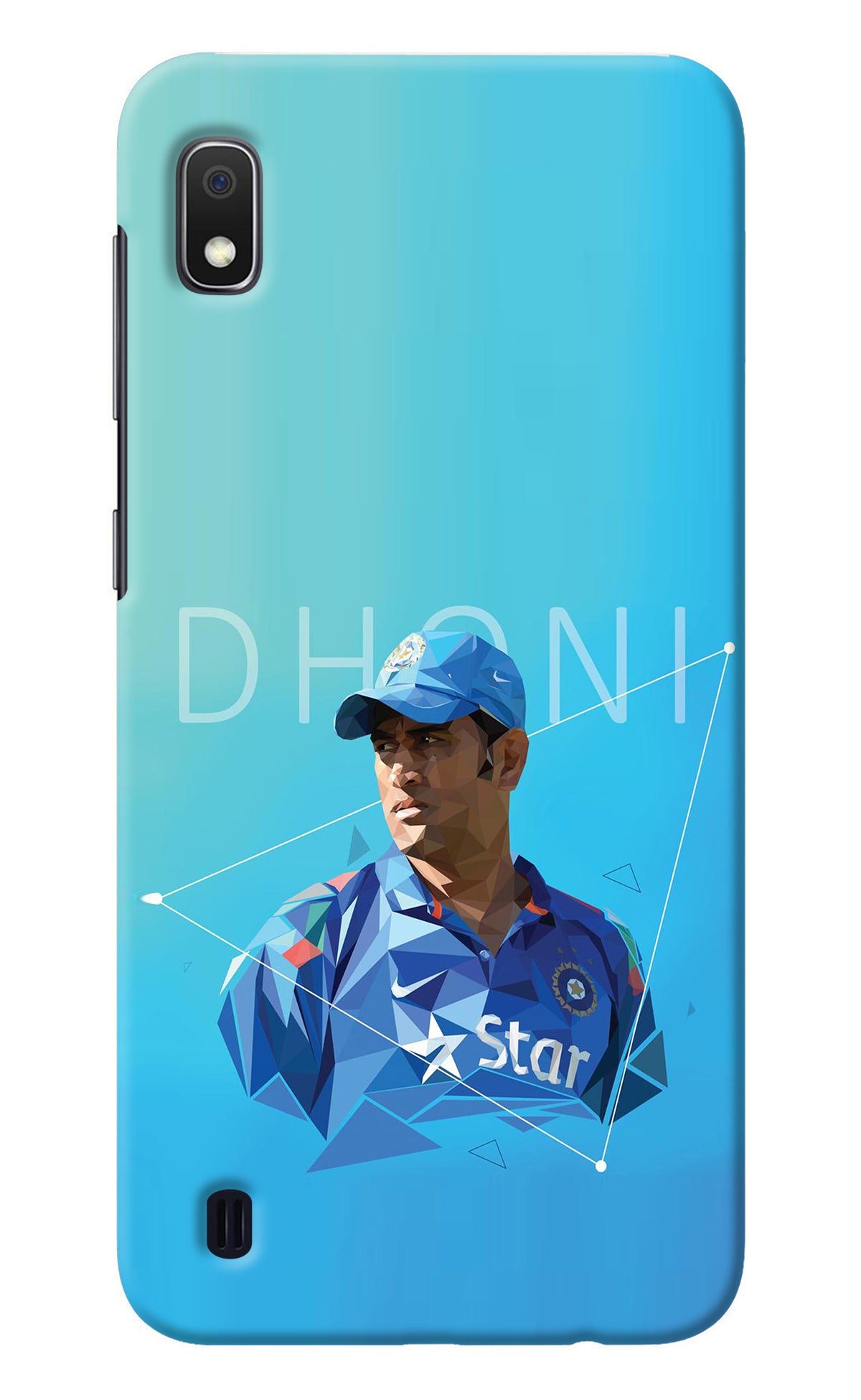 Dhoni Artwork Samsung A10 Back Cover