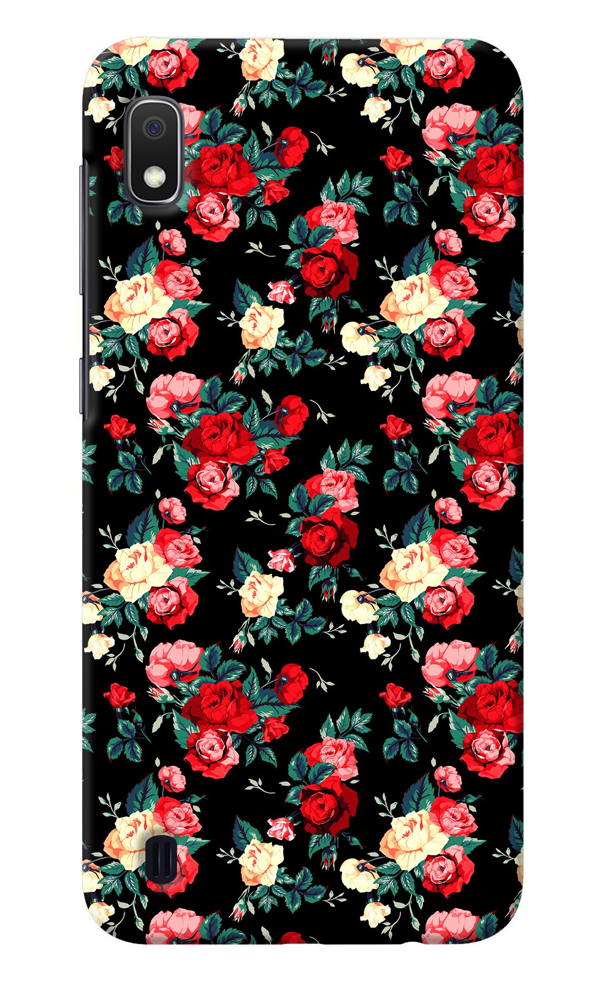 Rose Pattern Samsung A10 Back Cover