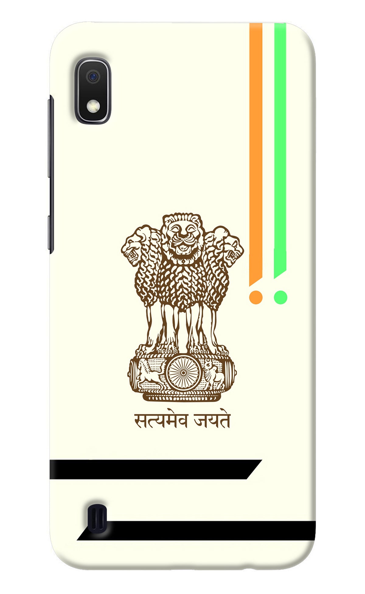 Satyamev Jayate Brown Logo Samsung A10 Back Cover