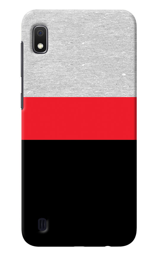 Tri Color Pattern Samsung A10 Back Cover