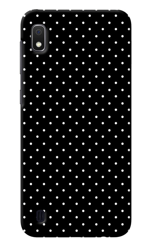 White Dots Samsung A10 Back Cover