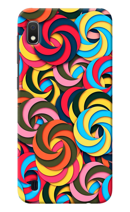 Spiral Pattern Samsung A10 Back Cover