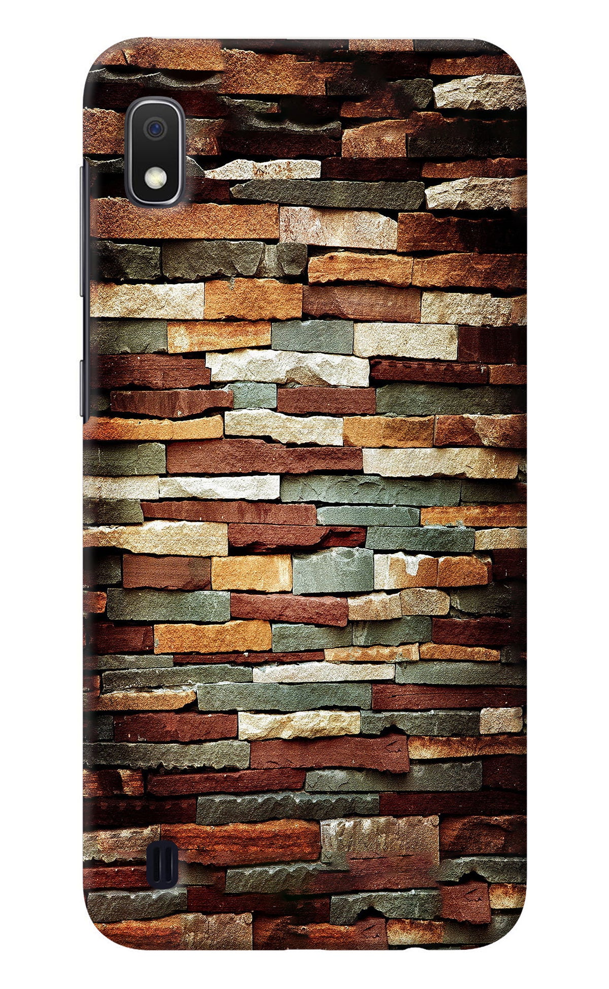 Bricks Pattern Samsung A10 Back Cover