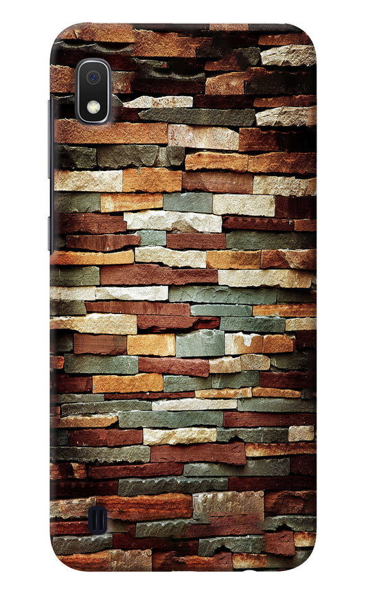 Bricks Pattern Samsung A10 Back Cover