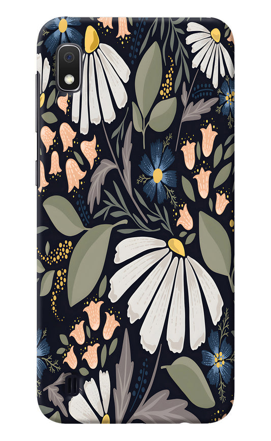 Flowers Art Samsung A10 Back Cover